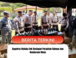 Kapolres Malaka Cek Kesiapan Peralatan Dalmas dan Kendaraan Dinas