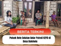 Polsek Rote Selatan Gelar Patroli K2YD di Desa Daleholu