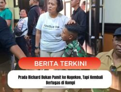 Prada Richard Bukan Pamit ke Nagekeo, Tapi Kembali Bertugas di Kompi