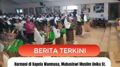 Harmoni di Kapela Waemasa, Mahasiswi Muslim Unika St. Paulus Ruteng Ikut Koor Misa Malam Natal