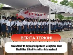 Siswa SRMP 19 Kupang Tampil Ceria Menghibur Kaum Disabilitas di Hari Disabilitas Internasional