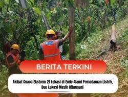 Akibat Cuaca Ekstrem 21 Lokasi di Ende Alami Pemadaman Listrik, Dua Lokasi Masih Ditangani 