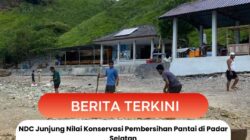 NDC Junjung Nilai Konservasi Pembersihan Pantai di Padar Selatan