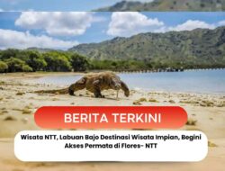Wisata NTT, Labuan Bajo Destinasi Wisata Impian, Begini  Akses Permata di Flores- NTT