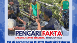 TNI di Perbatasan RI-RDTL Perbaiki Saluran Air, Warga Kembali Nikmati Air Bersih