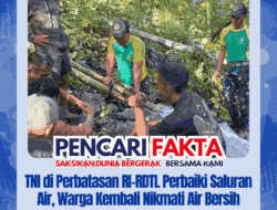 TNI di Perbatasan RI-RDTL Perbaiki Saluran Air, Warga Kembali Nikmati Air Bersih