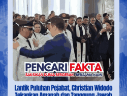 Lantik Puluhan Pejabat, Christian Widodo Tekankan Amanah dan Tanggung Jawab