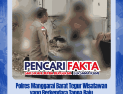 Polres Manggarai Barat Tegur Wisatawan yang Berkendara Tanpa Baju