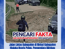 Jalan Lintas Kabupaten di Rinhat Kabupaten Malaka Nyaris Putus, Pengendara Diimbau Waspada