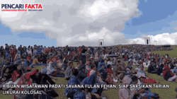 Ribuan Wisatawan Padati Savana Fulan Fehan, Siap Saksikan Tarian Likurai Kolosal
