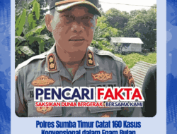 Polres Sumba Timur Catat 160 Kasus Konvensional dalam Enam Bulan