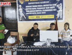Kejar Target Pemilih Pemula, Dispendukcapil Rote Ndao Sisir SMKN Pantai Baru untuk Perekaman e-KTP