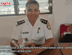 Kelurahan Langga Lero Kabupaten Sumba Barat Daya  Dapat Bantuan 30 Rumah Layak Huni