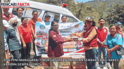 DPD PPNI Manggarai Timur Salurkan Bantuan Sembako Bagi Nakes Korban Gempa Flores 