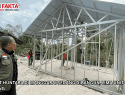 189 Unit Huntara di Manggarai Sedang Dibangun, Lima Unit Sudah Rampung